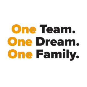 One Team. One Dream. One Family.